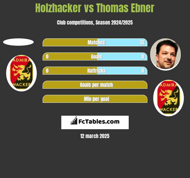 Holzhacker vs Thomas Ebner h2h player stats