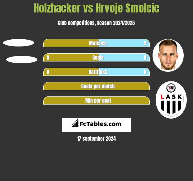 Holzhacker vs Hrvoje Smolcic h2h player stats