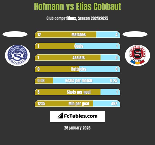 Hofmann vs Elias Cobbaut h2h player stats