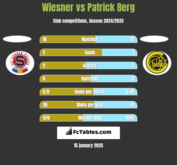 Wiesner vs Patrick Berg h2h player stats