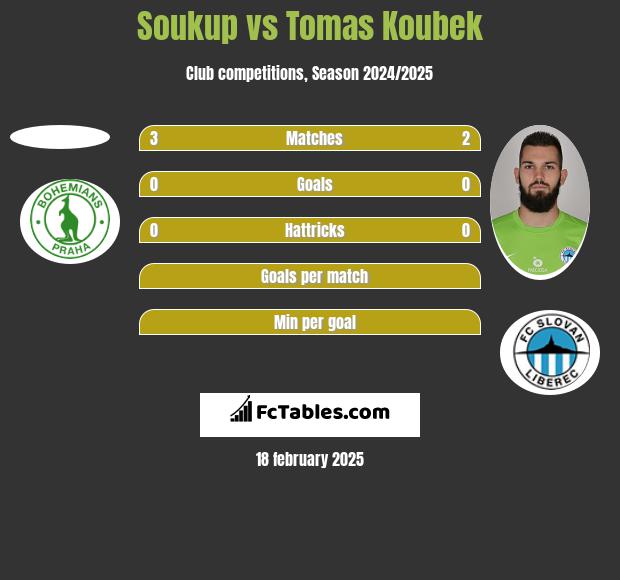 Soukup vs Tomas Koubek h2h player stats