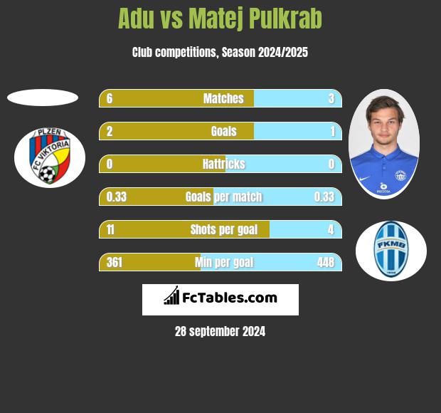 Adu vs Matej Pulkrab h2h player stats