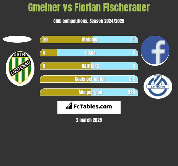 Gmeiner vs Florian Fischerauer h2h player stats