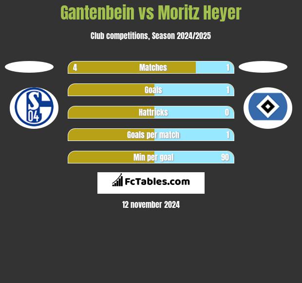 Gantenbein vs Moritz Heyer h2h player stats