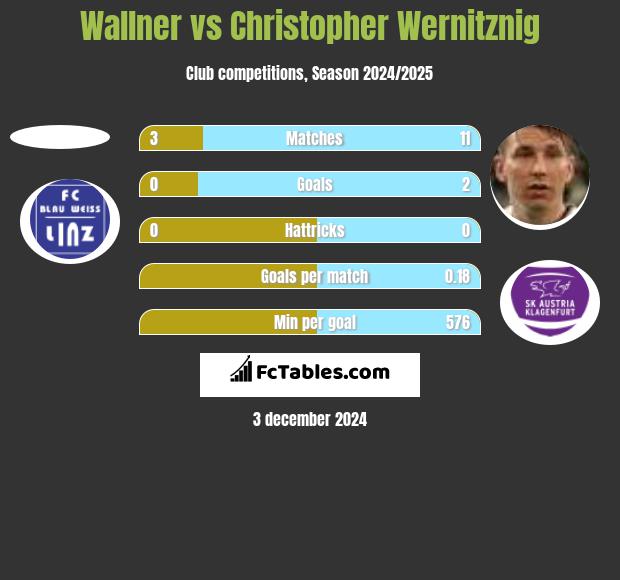 Wallner vs Christopher Wernitznig h2h player stats