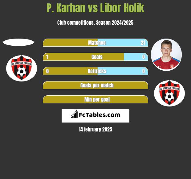 P. Karhan vs Libor Holik h2h player stats