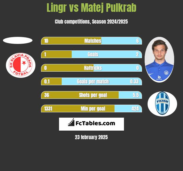 Lingr vs Matej Pulkrab h2h player stats