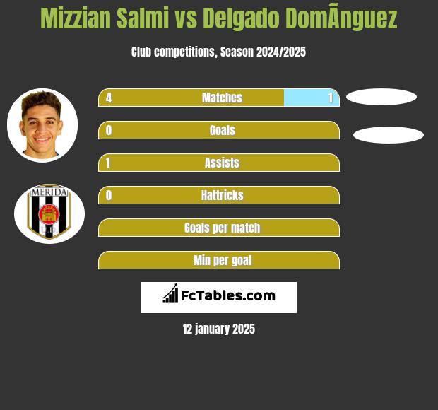 Mizzian Salmi vs Delgado DomÃ­nguez h2h player stats