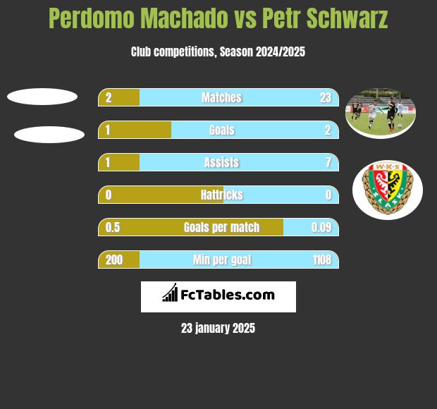 Perdomo Machado vs Petr Schwarz h2h player stats