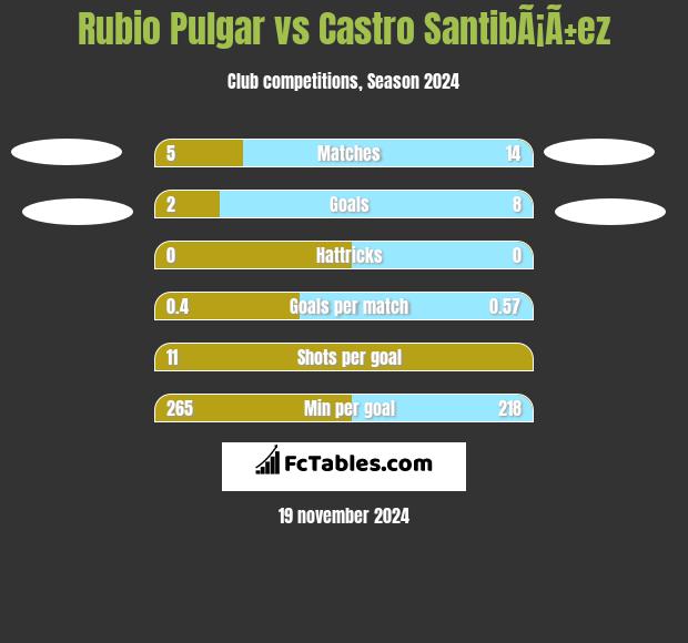 Rubio Pulgar vs Castro SantibÃ¡Ã±ez h2h player stats