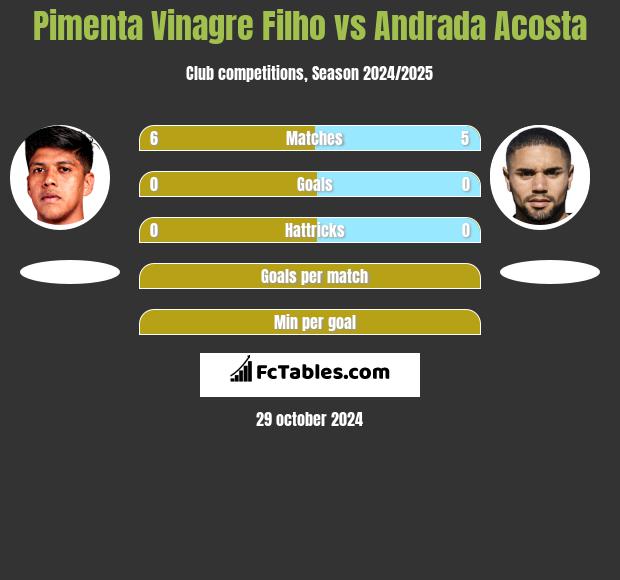 Pimenta Vinagre Filho vs Andrada Acosta h2h player stats