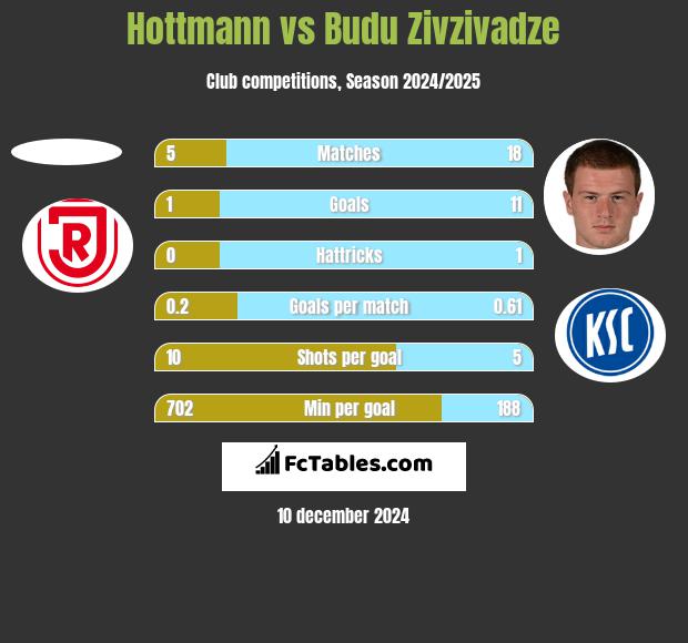 Hottmann vs Budu Zivzivadze h2h player stats