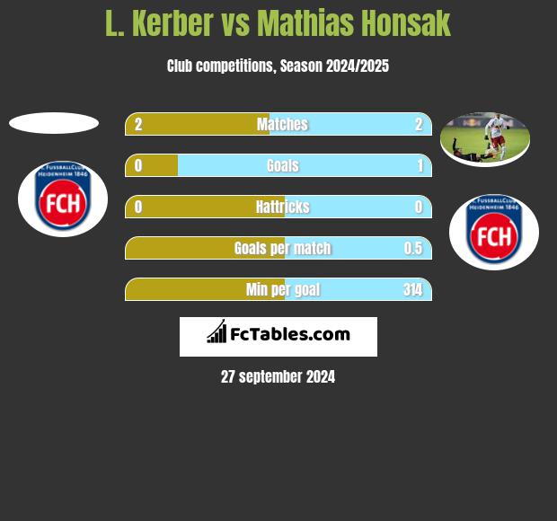 L. Kerber vs Mathias Honsak h2h player stats