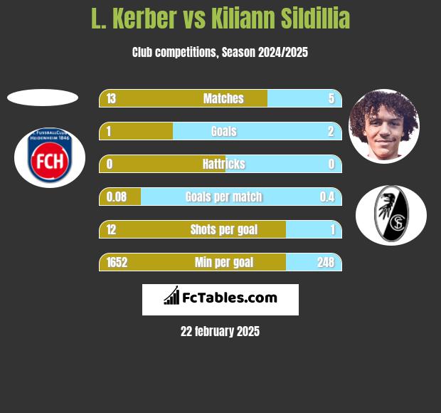 L. Kerber vs Kiliann Sildillia h2h player stats