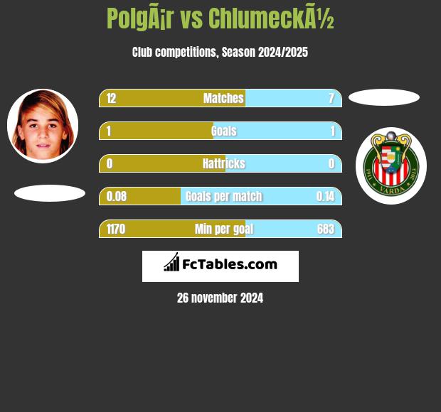 PolgÃ¡r vs ChlumeckÃ½ h2h player stats