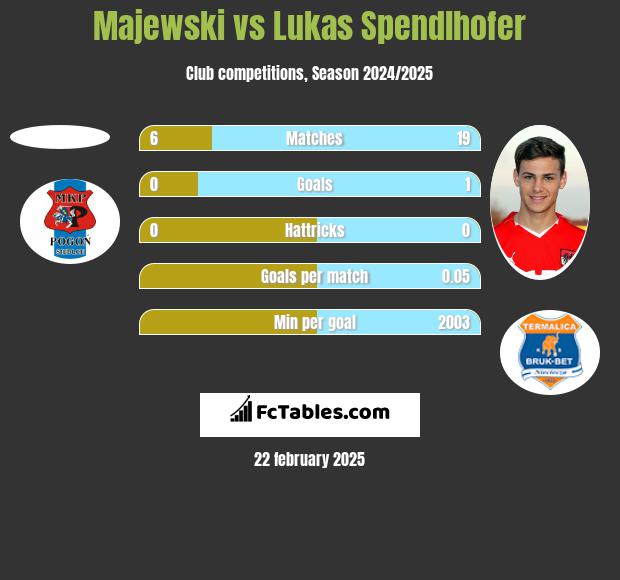 Majewski vs Lukas Spendlhofer h2h player stats