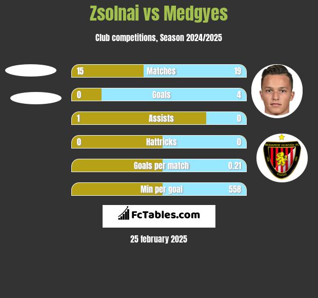 Zsolnai vs Medgyes h2h player stats