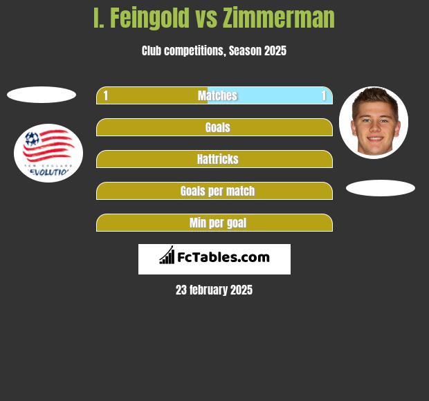 I. Feingold vs Zimmerman h2h player stats