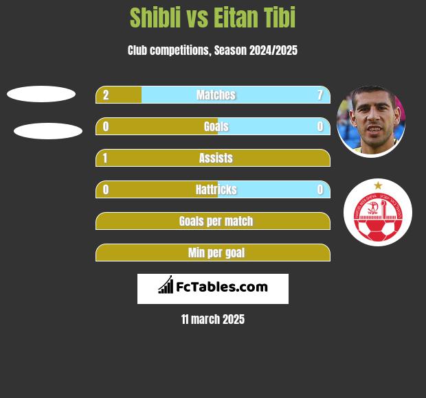 Shibli vs Eitan Tibi h2h player stats