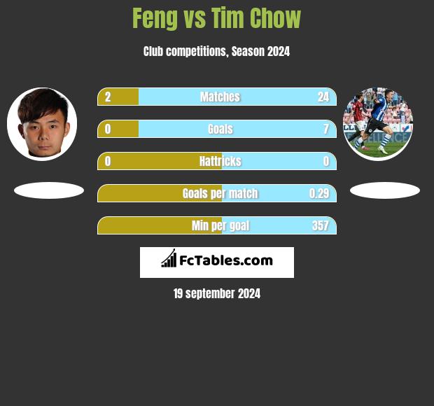 Feng vs Tim Chow h2h player stats