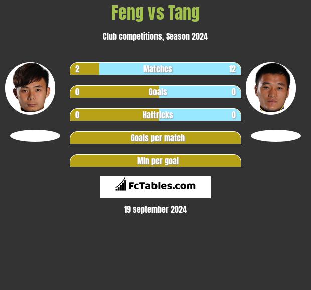 Feng vs Tang h2h player stats