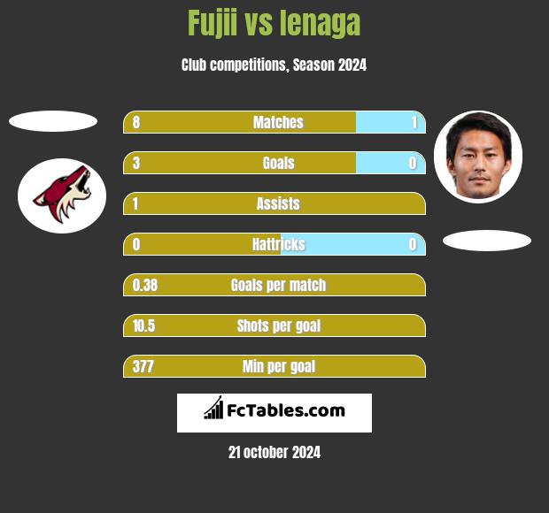 Fujii vs Ienaga h2h player stats