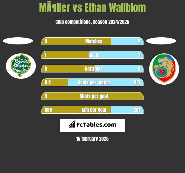 MÃ¶ller vs Ethan Wallblom h2h player stats