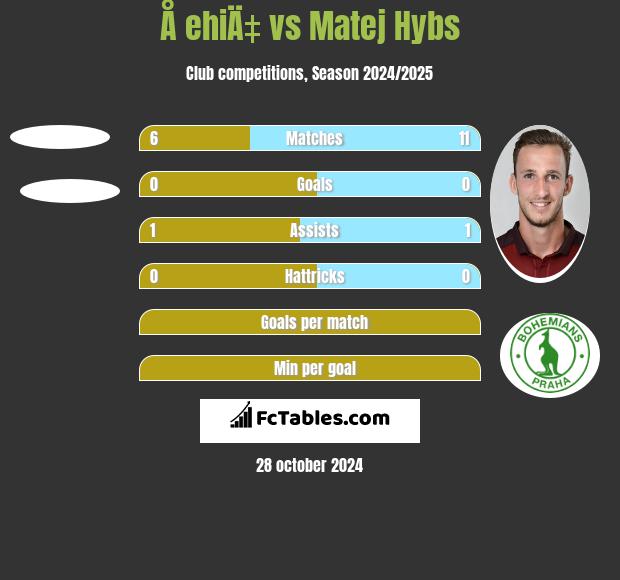 Å ehiÄ‡ vs Matej Hybs h2h player stats