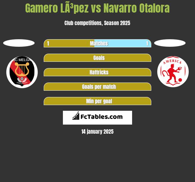 Gamero LÃ³pez vs Navarro Otalora h2h player stats