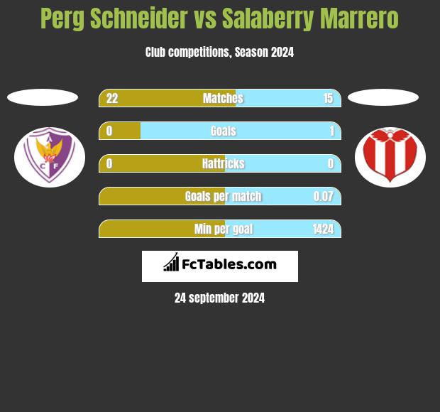 Perg Schneider vs Salaberry Marrero h2h player stats