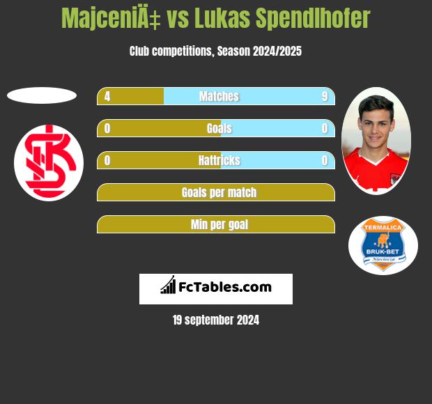 MajceniÄ‡ vs Lukas Spendlhofer h2h player stats