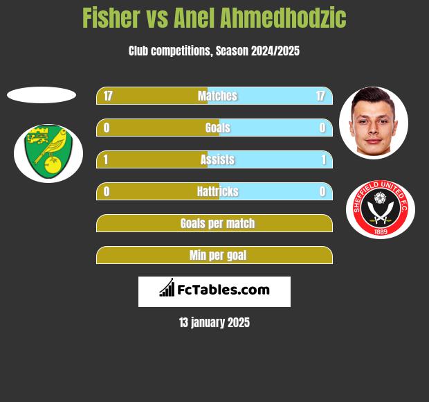 Fisher vs Anel Ahmedhodzic h2h player stats