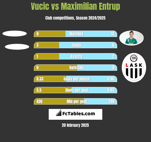 Vucic vs Maximilian Entrup h2h player stats