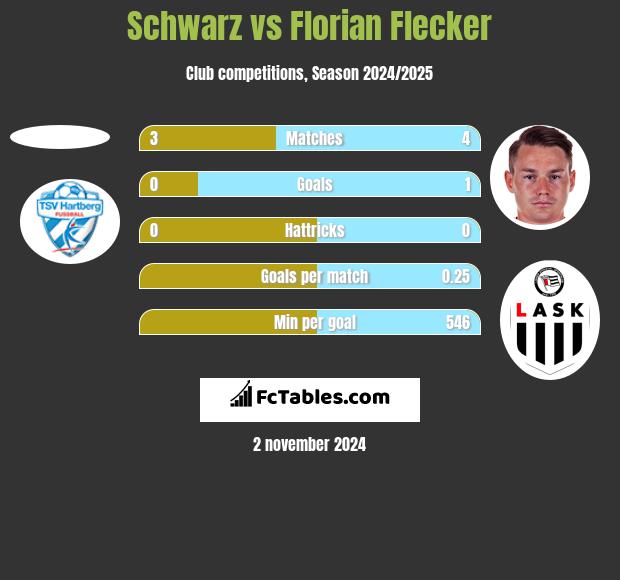 Schwarz vs Florian Flecker h2h player stats