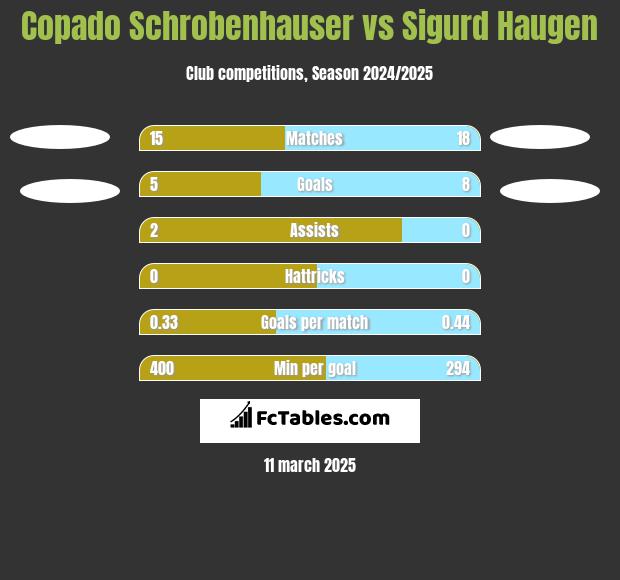 Copado Schrobenhauser vs Sigurd Haugen h2h player stats