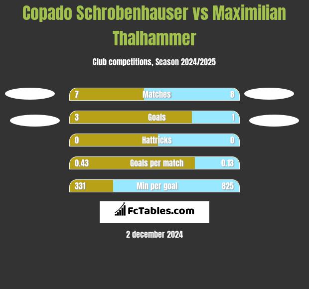 Copado Schrobenhauser vs Maximilian Thalhammer h2h player stats