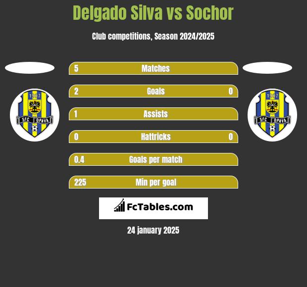 Delgado Silva vs Sochor h2h player stats