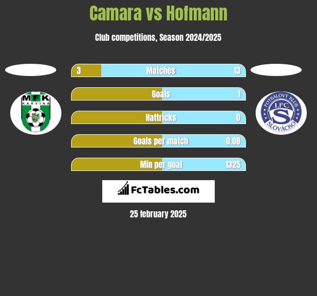 Camara vs Hofmann h2h player stats