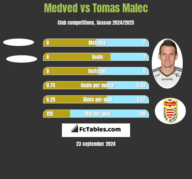 Medved vs Tomas Malec h2h player stats