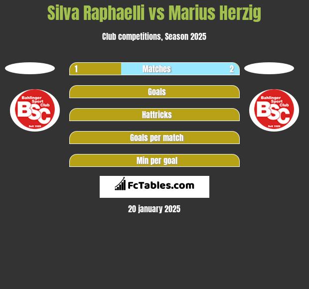 Silva Raphaelli vs Marius Herzig h2h player stats