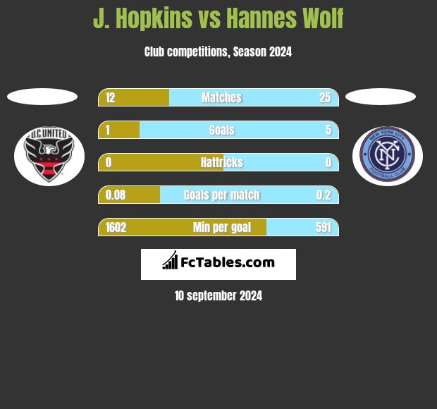 J. Hopkins vs Hannes Wolf h2h player stats