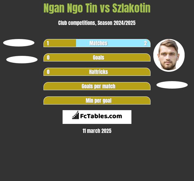 Ngan Ngo Tin vs Szlakotin h2h player stats