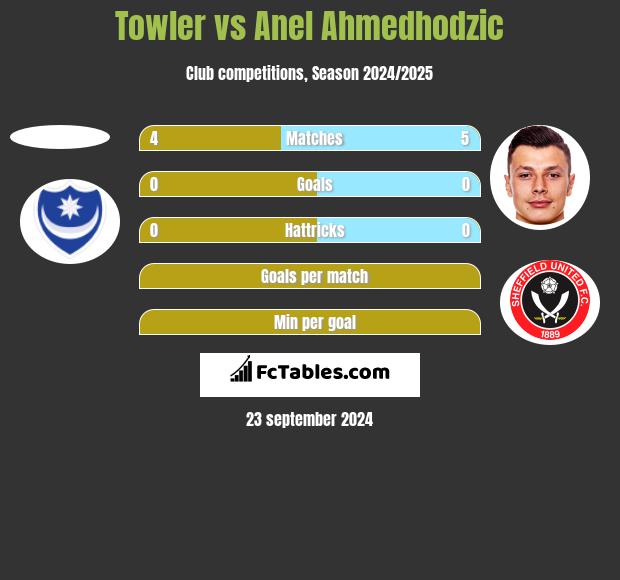 Towler vs Anel Ahmedhodzic h2h player stats