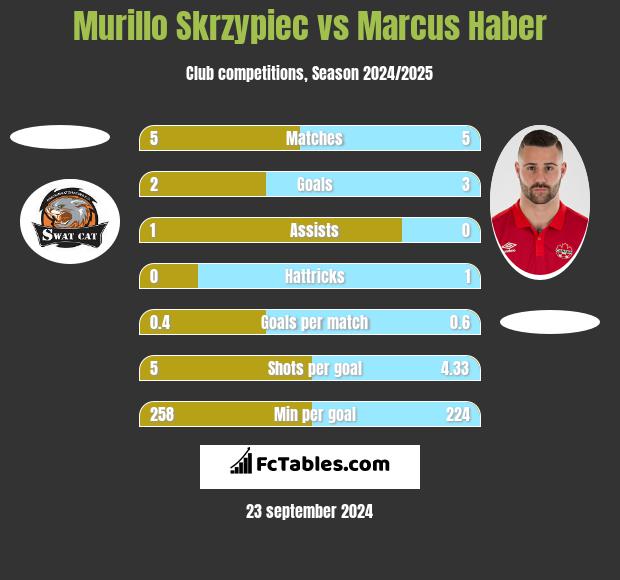 Murillo Skrzypiec vs Marcus Haber h2h player stats