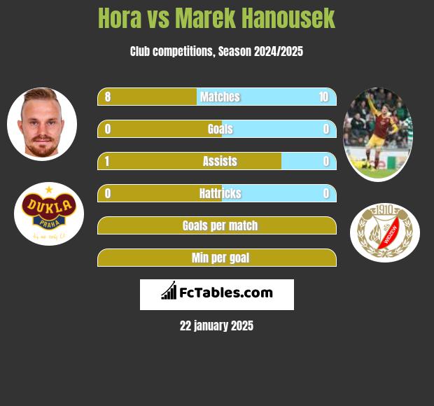 Hora vs Marek Hanousek h2h player stats