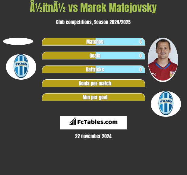 Å½itnÃ½ vs Marek Matejovsky h2h player stats