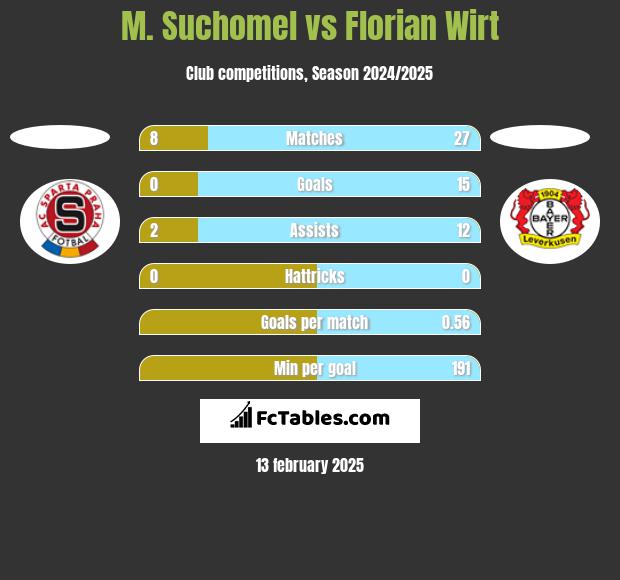 M. Suchomel vs Florian Wirt h2h player stats