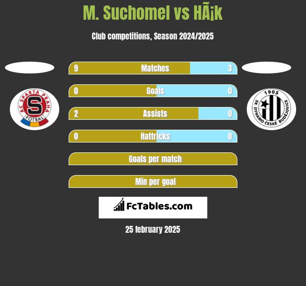 M. Suchomel vs HÃ¡k h2h player stats