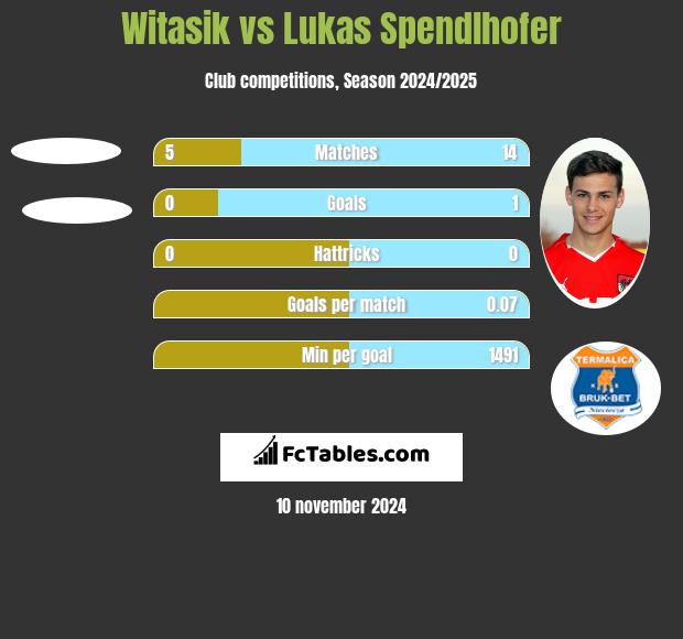 Witasik vs Lukas Spendlhofer h2h player stats