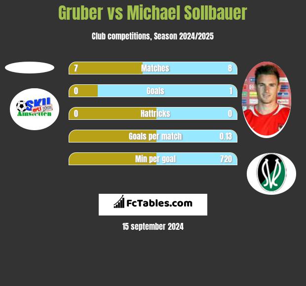 Gruber vs Michael Sollbauer h2h player stats